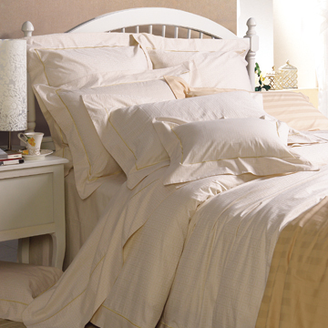 100% Cotton Check Jacquard Bedding Set - Chinafactory.com