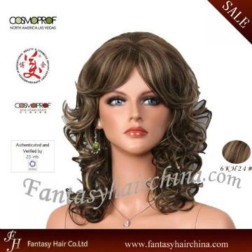100% Good Synthetic hair Female Medium Wig FH-WS1153