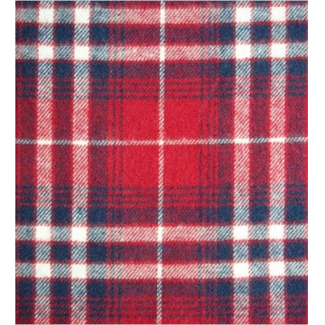 100% cotton yarn dyed brushed flannel fabric