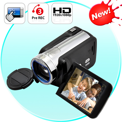 1080P HD Camcorder (10x Optical Zoom, Pre-Record, Motion Detect)