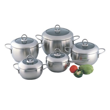 10PCS Stainless Steel Cookware Sets - Chinafactory.com