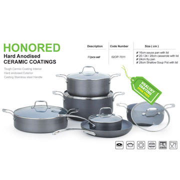 11PCS Hard Anodised Cookware Set - Chinafactory.com 11PCS Hard Anodised Cookware Set - Chinafactory.com