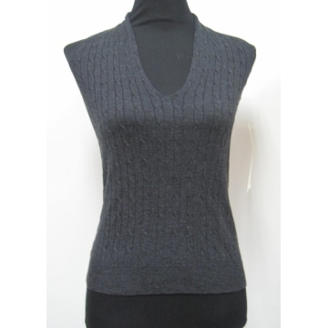 12GG Ladies' Knitted Fitting Sweater Vest- Chinafactory.com