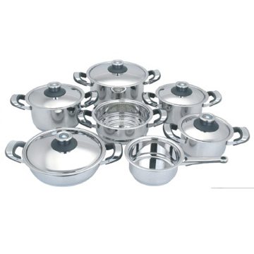 12PCS Stainless Steel Cookware Sets - Chinafactory.com