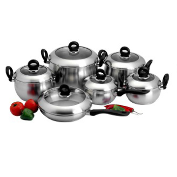 12PCS Stainless Steel Cookware Sets - Chinafactory.com