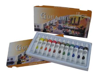 12ml*12colour gouache paint set for kids