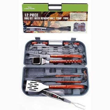 12pcs BBQ Tools Set in Blow Mold Case - Chinafactory.com