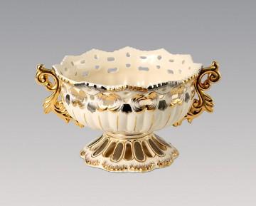 15.5-inch home decoration European-style ceramic fruit bowl
