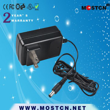 15V AC DC Adapter with CE UL FCC and MTBF 50,000hours