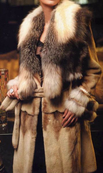 Rex Rabbit Fur and Silver Fox Fur Coat - Chinafactory.com