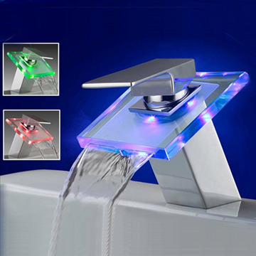 Single Hole Basin LED Glass Faucet - Chinafactory.com Single Hole Basin LED Glass Faucet - Chinafactory.com