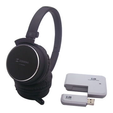 2.4G Wireless Headset for PC, MP3 and TV - Chinafactory.com