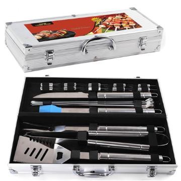 23pcs Stainless Steel BBQ Tools Set - Chinafactory.com