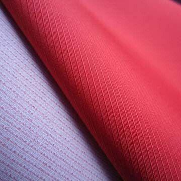 240T Weft Stripes Polyester Pongee Fabric with Water Repellence
