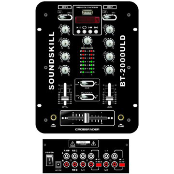 2 channel small DJ Mixer