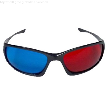 3D Glasses with Red and Blue Lens, or Red and Cyan Lens