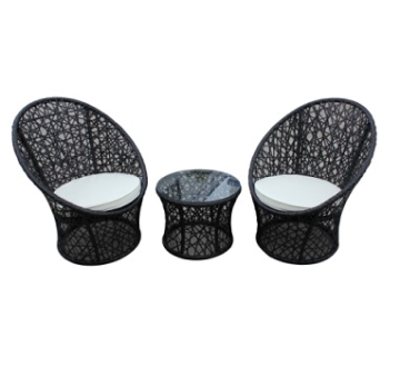 3PCS Wicker Outdoor Furniture Patio Tea Set - Chinafactory.com