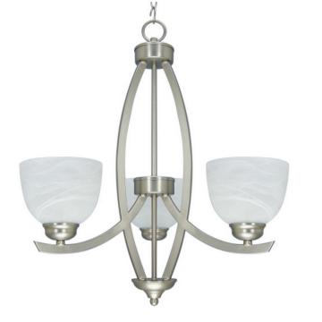 3-Light Glass Chandelier - Manufacturer Chinafactory.com