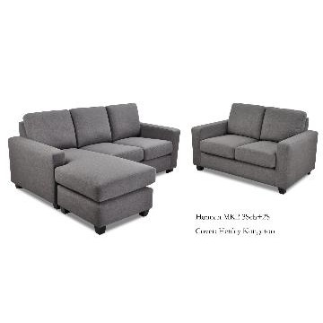 3 Seater Chaise + 2 Seater Fabric Sofa Set - Chinafactory.com