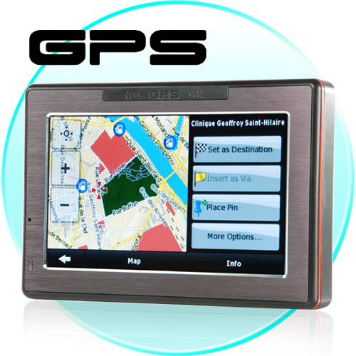 4.3 Inch Portable GPS Navigator with Touchscreen + Media Player