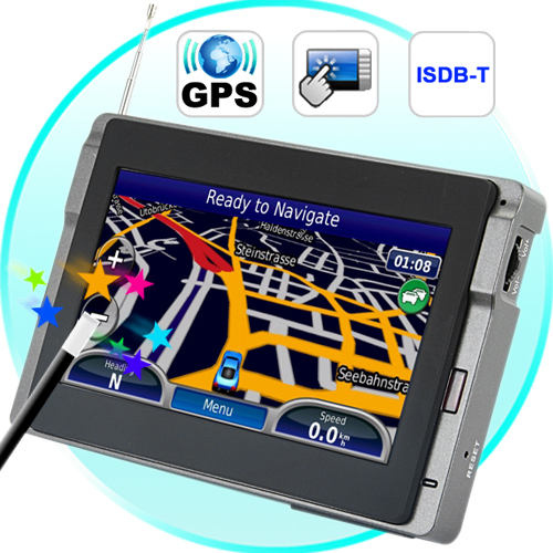 4.5 Inch Portable GPS Navigator + ISDB-T Digital TV