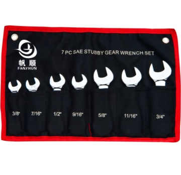 7pcs stubby gear wrench set - Manufacturer Chinafactory.com