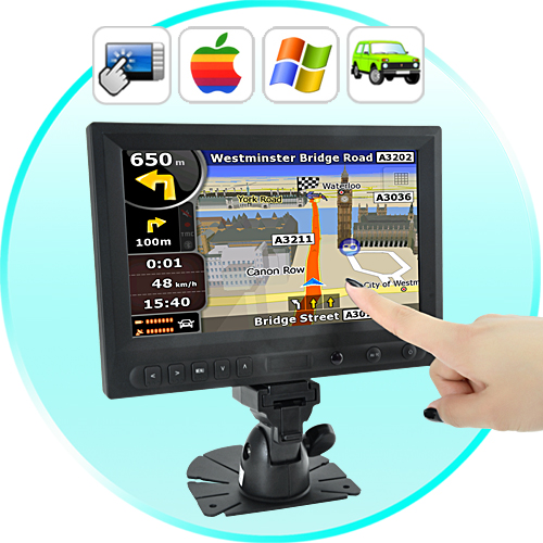 8 Inch LCD Touchscreen Monitor (AV, VGA, HDMI, Car Kit)