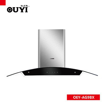 900mm arc glass wall mounted cooker hoods
