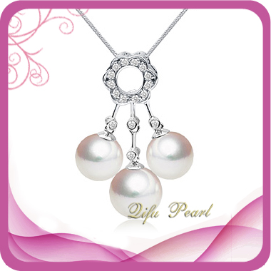 925 Silver Jewelry Freshwater Pearl Pendant-Chinafactory.com