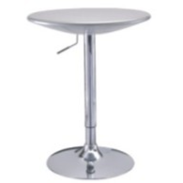 ABS bar table board with chromed base - Chinafactory.com