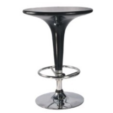 ABS bar table board with chromed base - Chinafactory.com