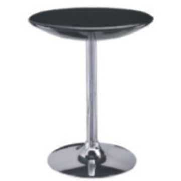 ABS bar table board with chromed base - Chinafactory.com
