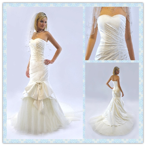 A Sweet Heart Neckline Mermaid Wedding Dress- Chinafactory.com