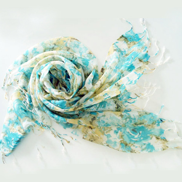 Acrylic Printed Shawl in Floral Design - Chinafactory.com Acrylic Printed Shawl in Floral Design - Chinafactory.com