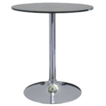 Acrylic bar table board with chromed base - Chinafactory.com