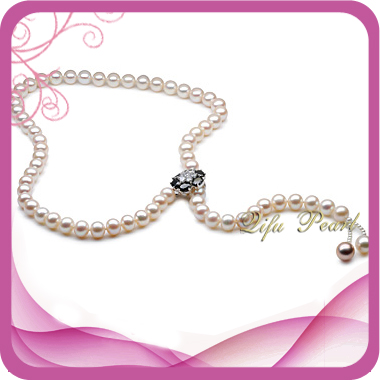 Adjustable Freshwater Pearl Matinee Necklace- Chinafactory.com