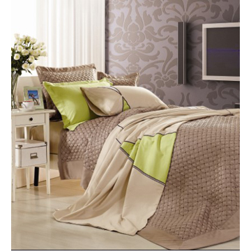 Bedspread Set with Reactive Printed - Chinafactory.com