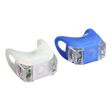 Bicycle front lights, with 2 LEDs, various colors are available