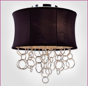 Black Fabric Ceiling Light - Manufacturer Chinafactory.com