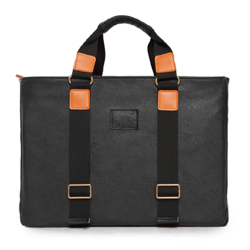 Black PU Leather Laptop Bag-1 way - Chinafactory.com