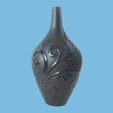 Black Vase with Flower - Manufacturer Chinafactory.com