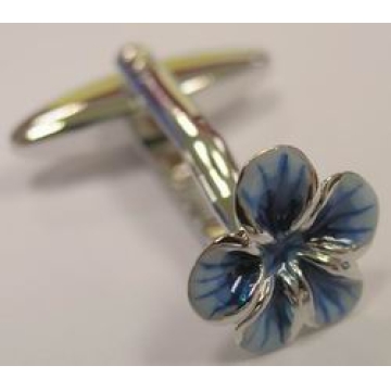 Blue Color, Flower Shape Cuff Links - Chinafactory.com