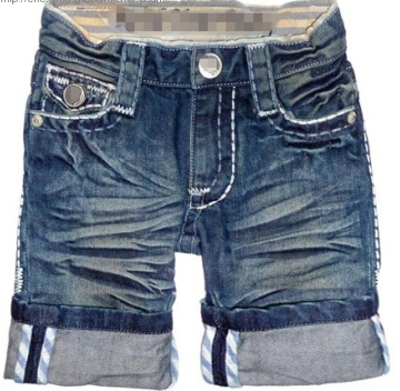 Boys Denim Shorts with Folded Bottom - Chinafactory.com