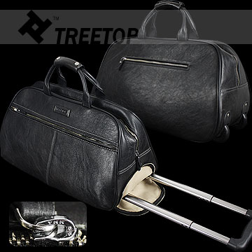 Business Style Genuine Leather Trolley Bag - Chinafactory.com