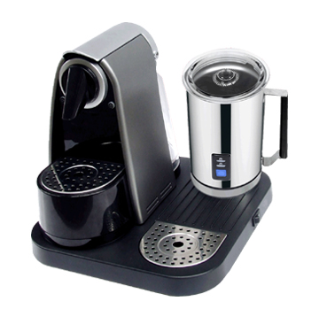 Capsule Coffee Machine with Milk Frother - Chinafactory.com