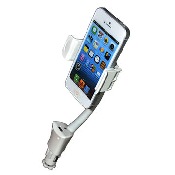 Car holder with charging for phones