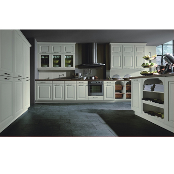 PVC Membrane Door Modern Kitchen Cabinet - Chinafactory.com