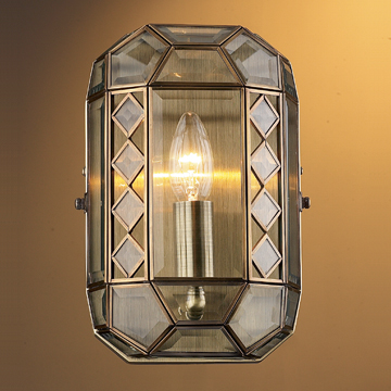 Clear Bevelled Glass Wall Lamp - Manufacturer Chinafactory.com