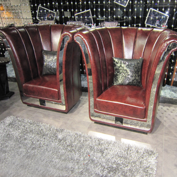 Clubs Decorated Leather Single/Double Sofa - Chinafactory.com