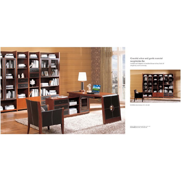 Combined Bookcase, Desk - Manufacturer Chinafactory.com